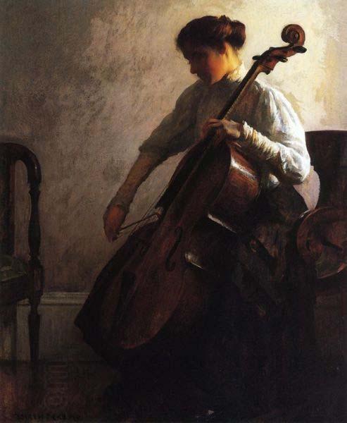Joseph Decamp The Cellist China oil painting art